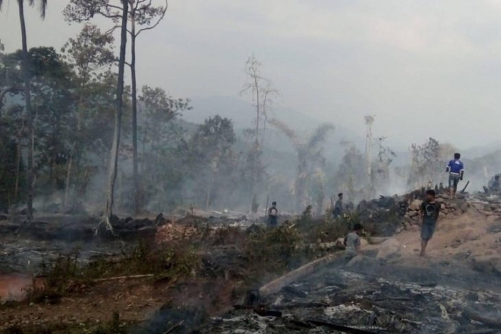 Pasca-kebakaran pemukiman Badui, BPBD Lebak dirikan tenda