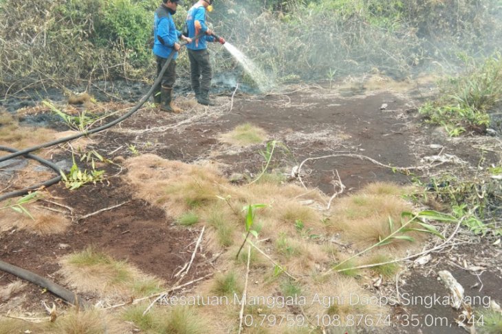 Ratusan hektare lahan di Singkawang terbakar sepanjang 2019