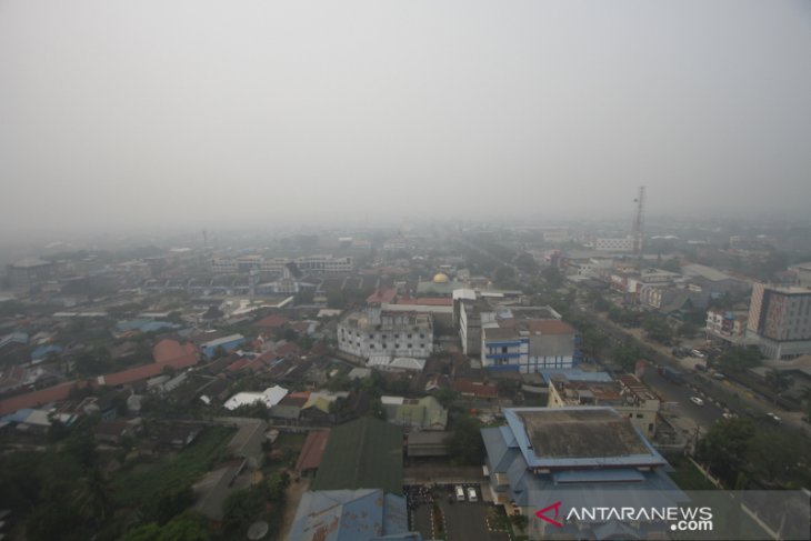 Kota Banjarmasin Terpapar Kabut Asap Karhutla