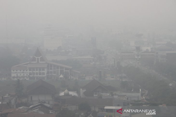 Kota Banjarmasin Terpapar Kabut Asap Karhutla