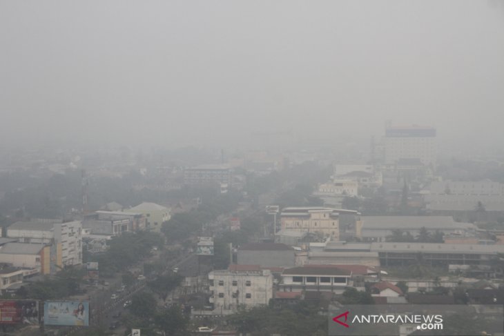 Kota Banjarmasin Terpapar Kabut Asap Karhutla