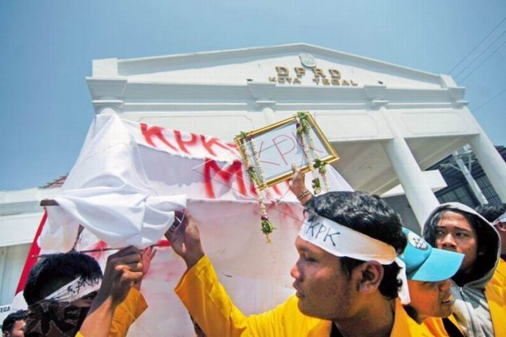 Unjuk rasa tolak revisi undang-undang KPK