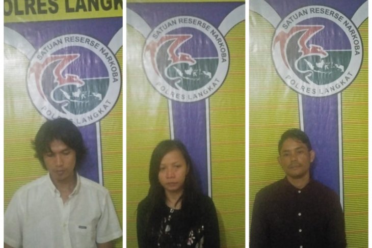 Polres Langkat ringkus tiga pemilik narkotika, satu diantaranya wanita