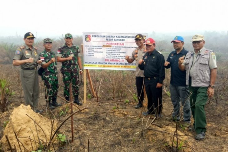 Polisi segel lahan PTPN XIII di Sanggau