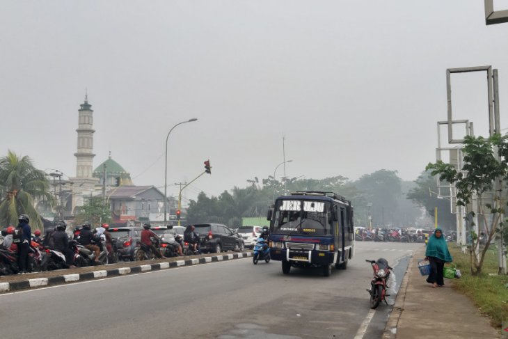 Pontianak kembali diselimuti Kabut asap tebal