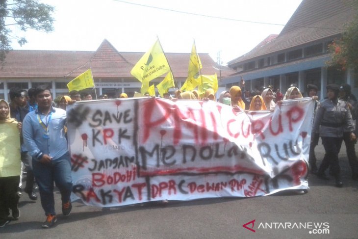 Aksi mahasiswa Curup berlangsung tertib