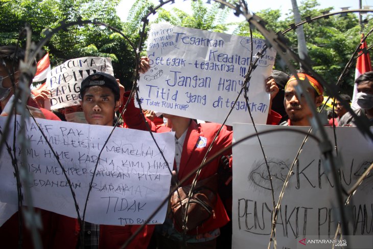 Unjuk rasa mahasiswa Sidoarjo