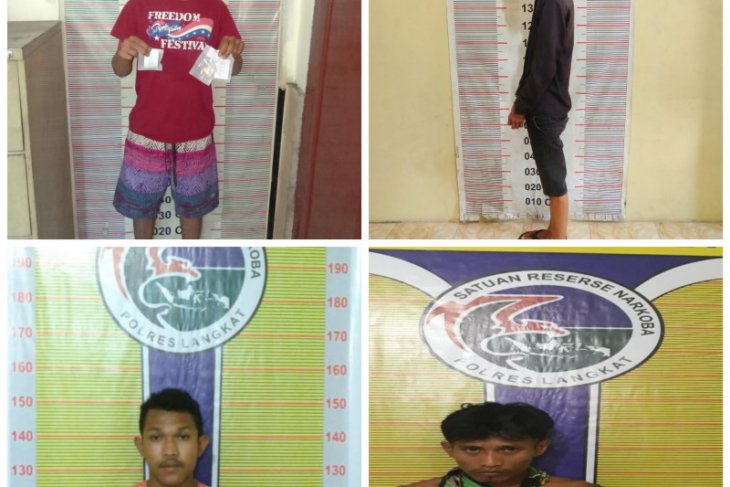 Polres Langkat tangkap empat pemilik narkotika