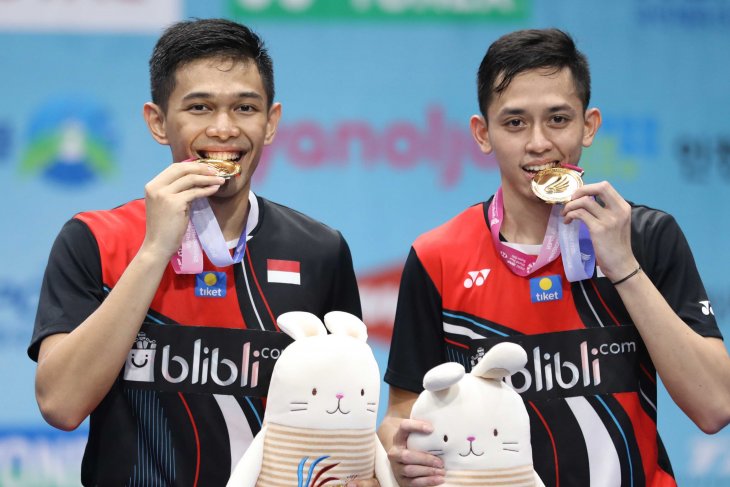 Juara Korea Open, Fajar/Rian tidak mau cepat puas