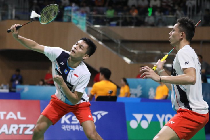 Pasangan Fajar/Rian juara ganda putra Korea Open 2019