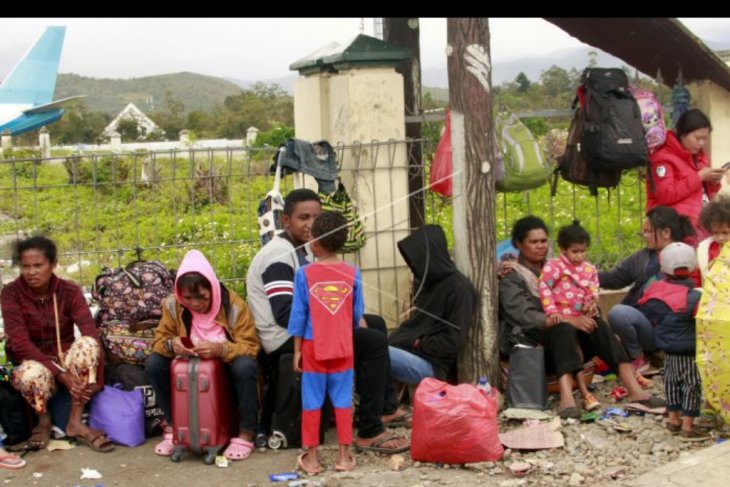 Warga Wamena mengungsi ke Jayapura