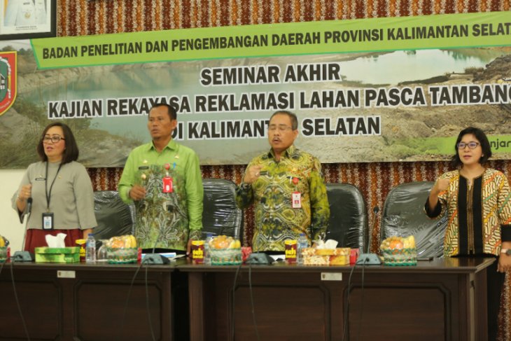 Balitbangda kaji upaya reklamasi daerah pascatambang