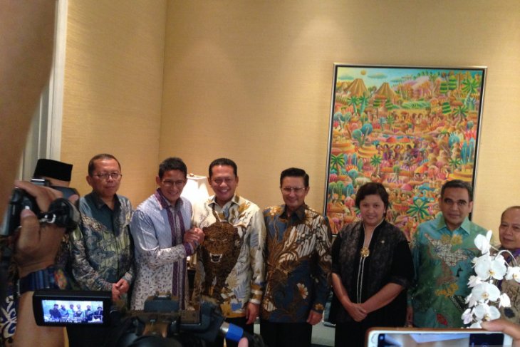 Pimpinan MPR temui Sandiaga Uno