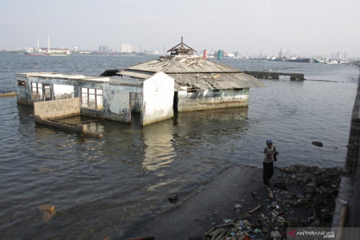 Permukaan air laut Jakarta Utara berada 1,5 meter di atas tanah