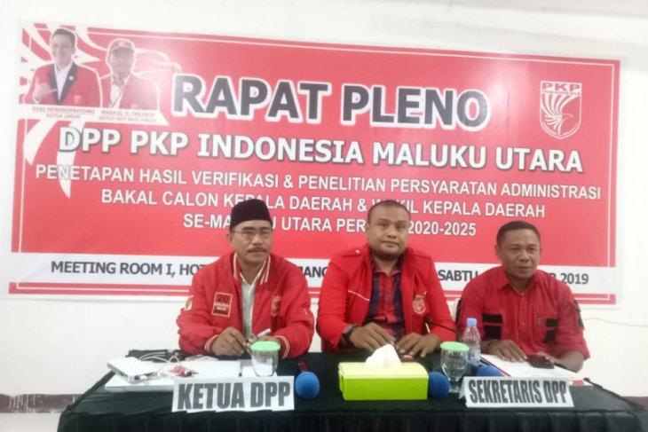 DPP PKPI Maluku Utara pleno tetapkan balon Pilkada