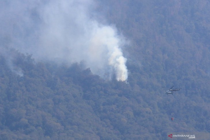 Pemadaman Karhutla cagar alam Merapi Ungup-ungup