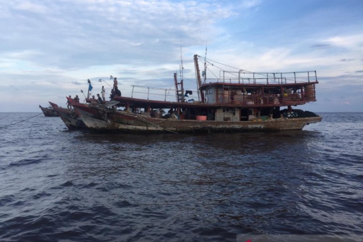 Tujuh kapal nelayan Tanjung Balai ditangkap Polda Riau