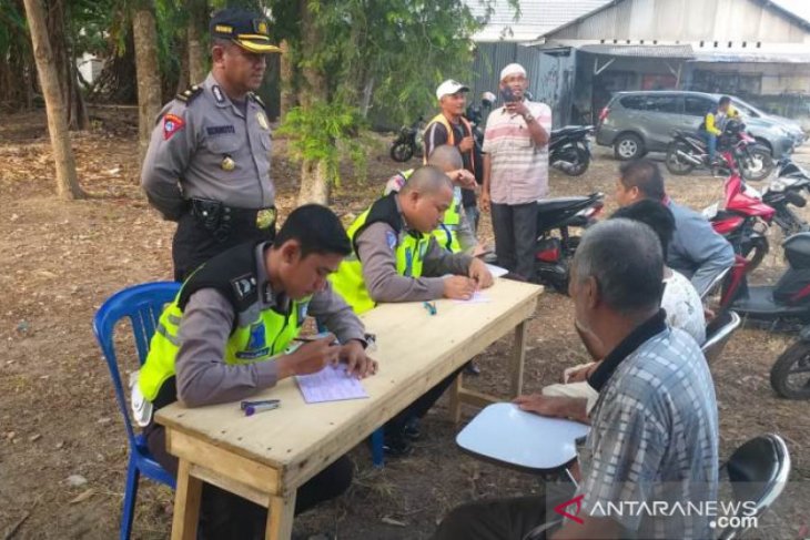 Polres Bangka Selatan tilang 407 pelanggar lalu lintas