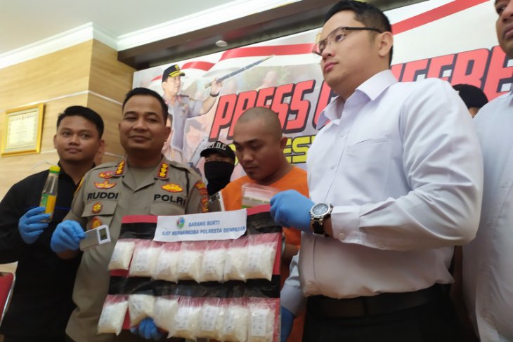Bawa 1,3 kg sabu dari Medan, pria ini ditangkap Polresta Denpasar