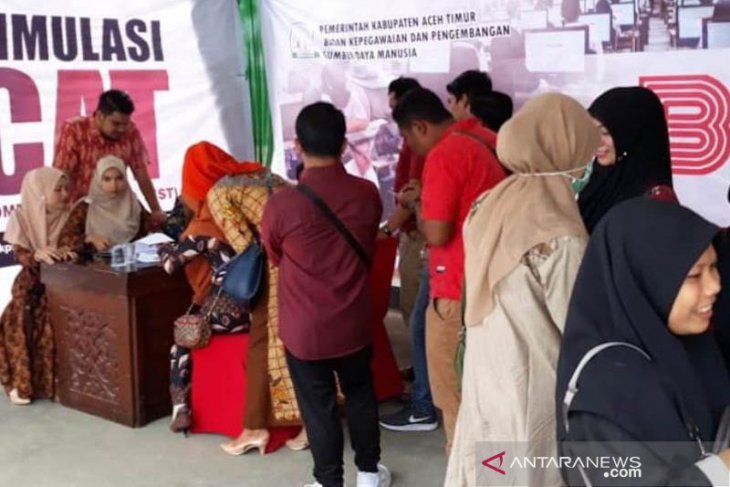 Simulasi CAT membludak di Aceh Timur