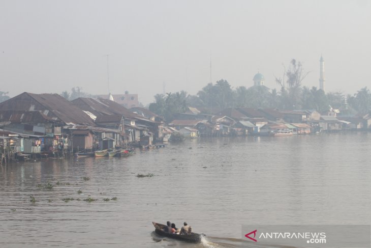 Kabut Asap Kembali Selimuti Kota Banjarmasin