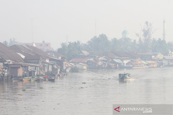 Kabut Asap Kembali Selimuti Kota Banjarmasin