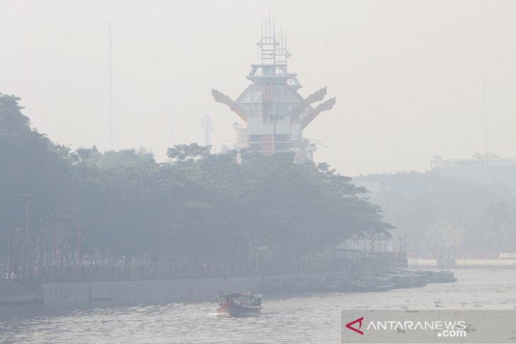 Kabut Asap Kembali Selimuti Kota Banjarmasin