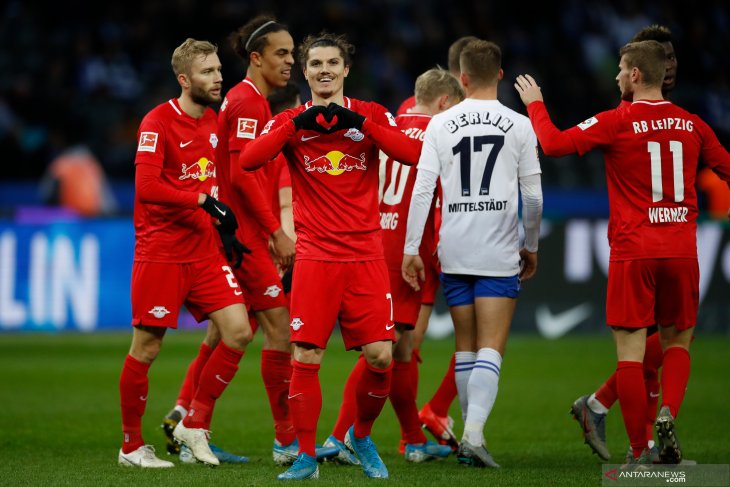 Hasil Liga Jerman: Leipzig lompat ke peringkat kedua usai taklukkan Hertha Berlin