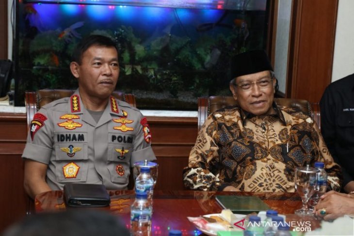 Kapolri Idham Azis menyambangi PBNU perkuat silaturahim
