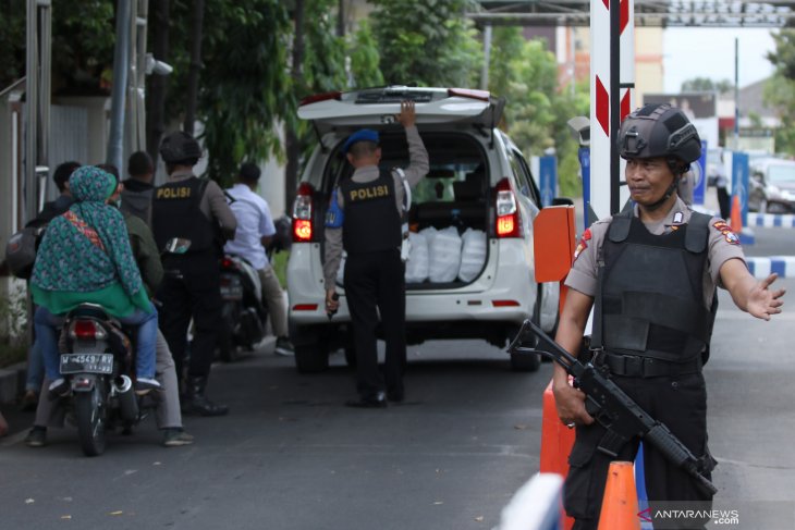 Peningkatan pengamanan di Polda Jawa Timur