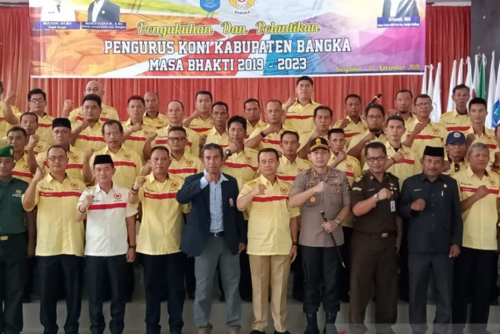 Kapolres Bangka sarankan pengurus KONI dapat maksimalkan pembinaan atlet