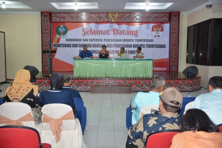 KPK monev rencana aksi pencegahan korupsi terintegrasi di Sibolga