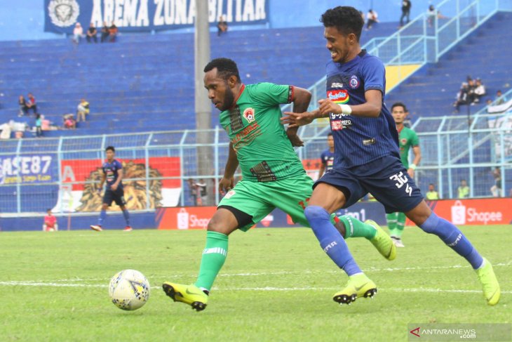 Arema imbang lawan Kalteng Putra