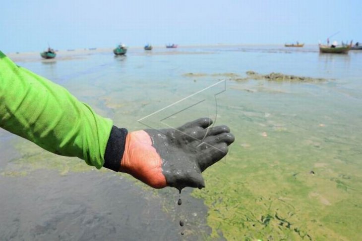 Pantai tercemar limbah