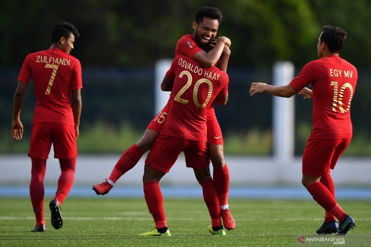Tundukkan Laos 4-0, Timnas Indonesia amankan tiket semifinal