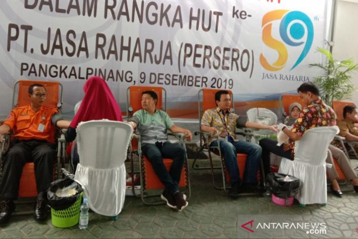 Jasa Raharja Babel gelar kegiatan donor darah kemanusiaan