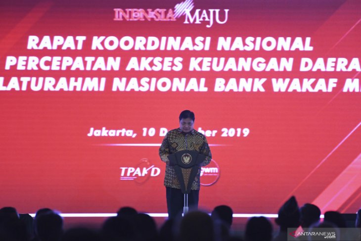 Menko Airlangga sebut akses layanan keuangan daerah masih timpang
