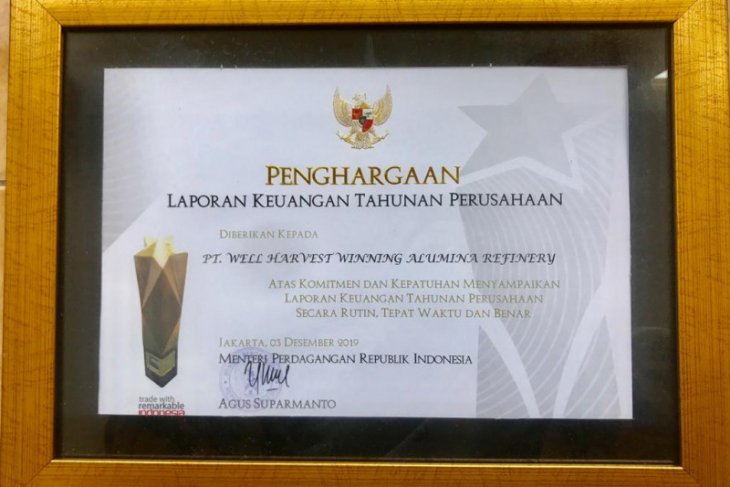 Kemendag beri penghargaan atas laporan keuangan PT WHW