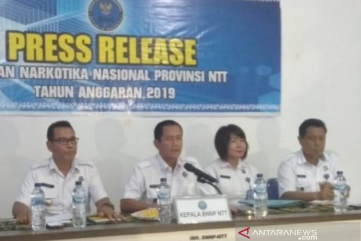 BNNP ungkap 10 kasus narkoba di NTT pada 2019 dengan 14 tersangka