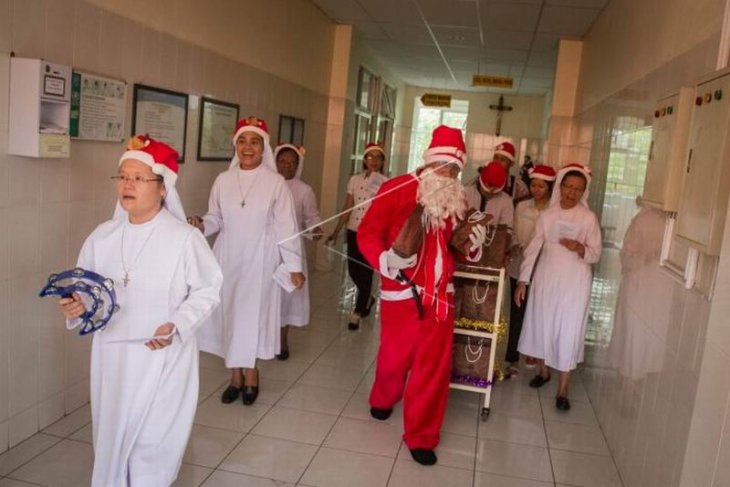 Perayaan Natal di rumah sakit