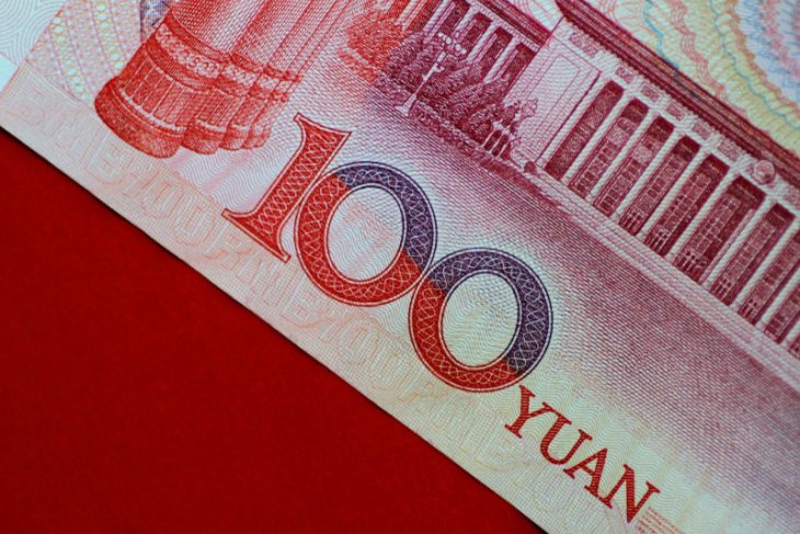 Yuan menguat 125 basis poin