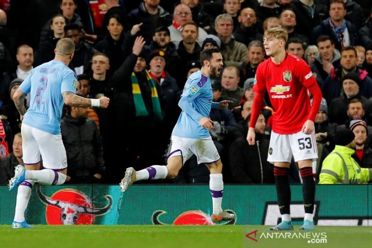 Man City bungkam MU 3-1 di Old Trafford