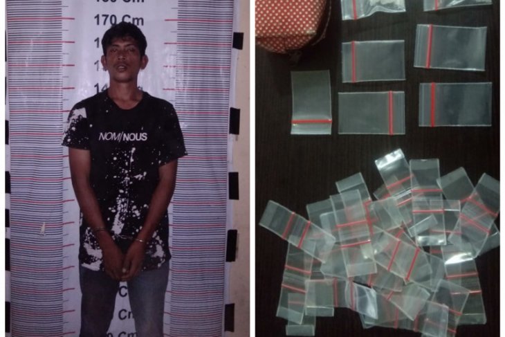 Warga Sei Bilah Langkat Pengedar sabu-sabu di Pangkalan Brandan diringkus polisi