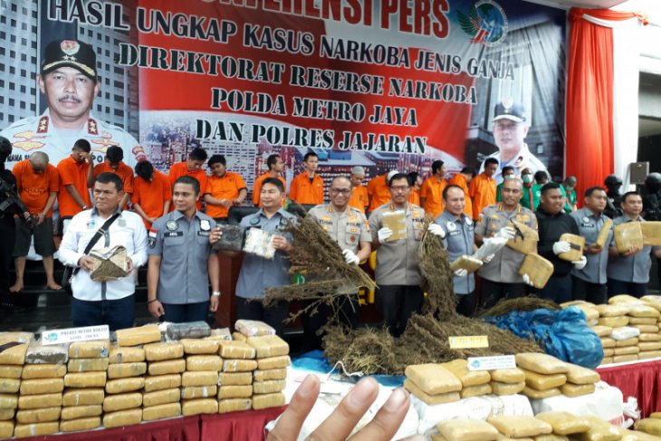 Jakarta Police seized 1.3 ton marijuana in Dec 2019-Jan 2020
