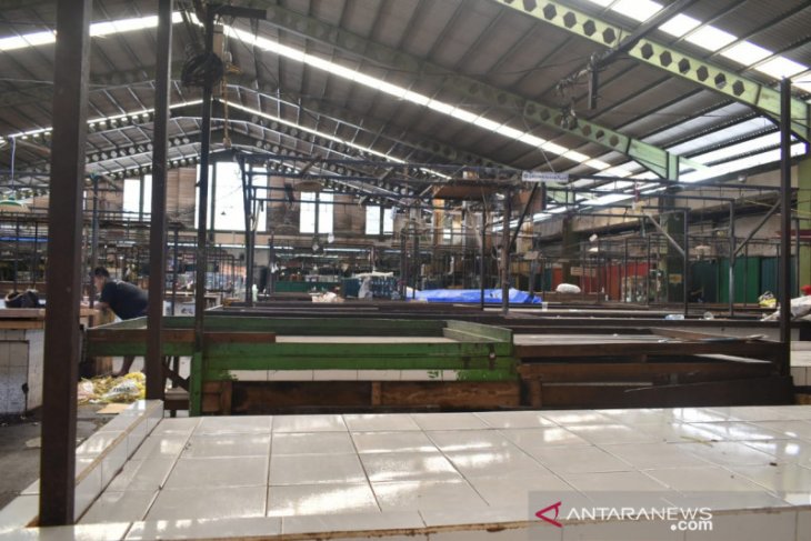 Hari pertama Imlek, Pasar Flamboyan Pontianak tampak sepi