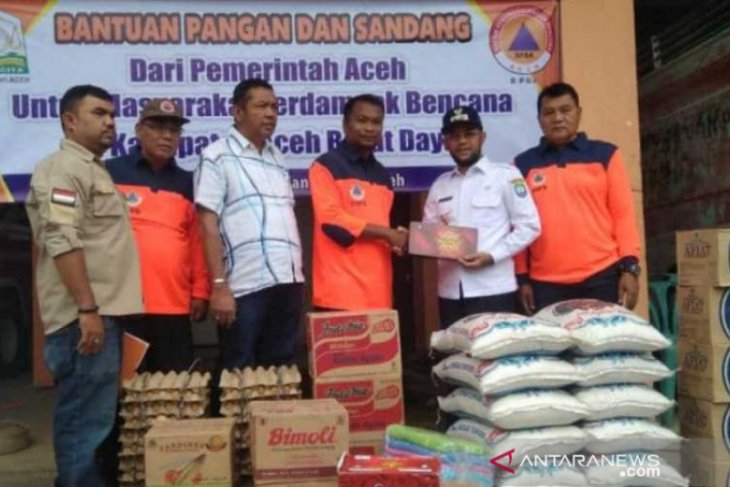 BPBK Abdya terima bantuan pangan dan sandang dari BPBA