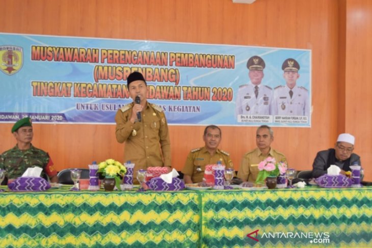 Pembangunan jalan lintas HST-HSU menjadi prioritas Musrenbang Kecamatan Pandawan
