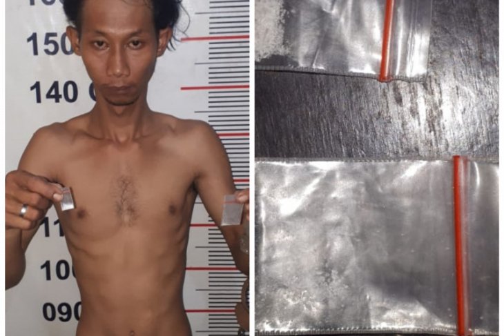 Miliki dua paket sabu warga Hinai Langkat diringkus polisi