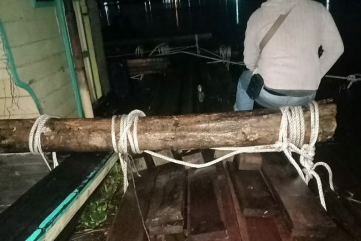 Polair Polda Kalbar tetapkan pemilik ratusan batang kayu ilegal sebagai tersangka