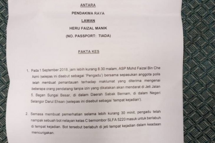 WNI asal Asahan divonis 10 tahun penjara di Malaysia